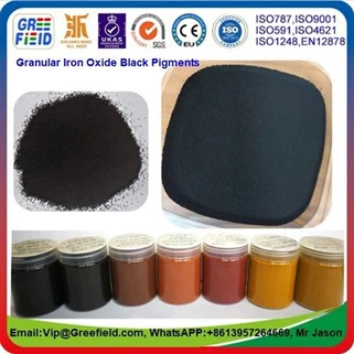 Óxido de hierro granulado negro 330G